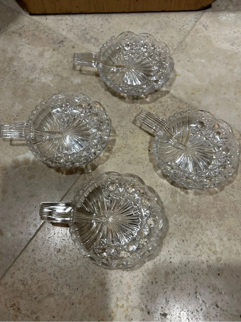 4 Antique Early American Pattern Glass (EAPG) 